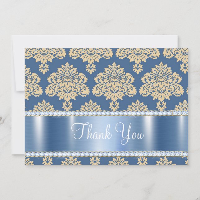 Blåmetalliska skorstenar, Personlig Tack Kort (Framsida)