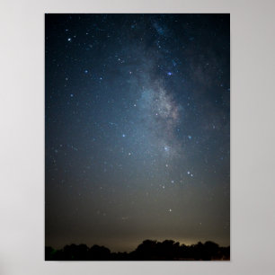 Blåmjölkaktig väg över Ozarks Poster