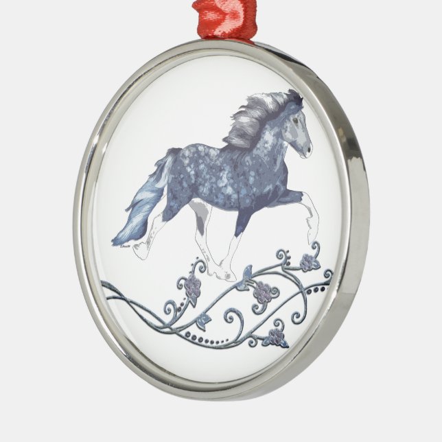 Blámóða Julgransprydnad Metall (Vänster)