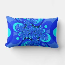 Blåmodern Abstrakt, fyrverkeripjäs Lumbarkudde