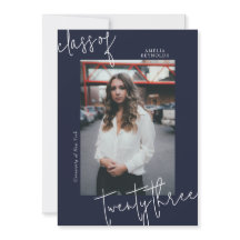 Blåmodern, minimalistisk klass 2024 Studenten