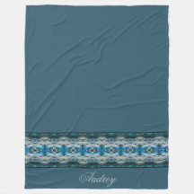 Blåmodern mönstrad designer