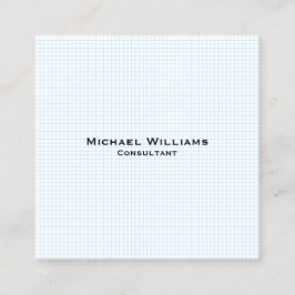 Blåmodern Trendig - kontroll av minimalistisk Prof Fyrkantigt Visitkort