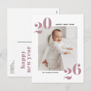 Blåmodern typografi Gott nytt år 2022 Foto Helg Vykort