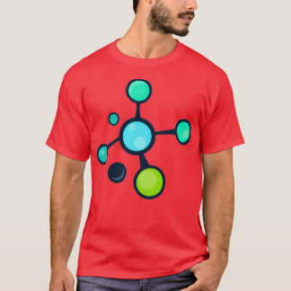 Blåmolekylärvetenskap mönster t shirt