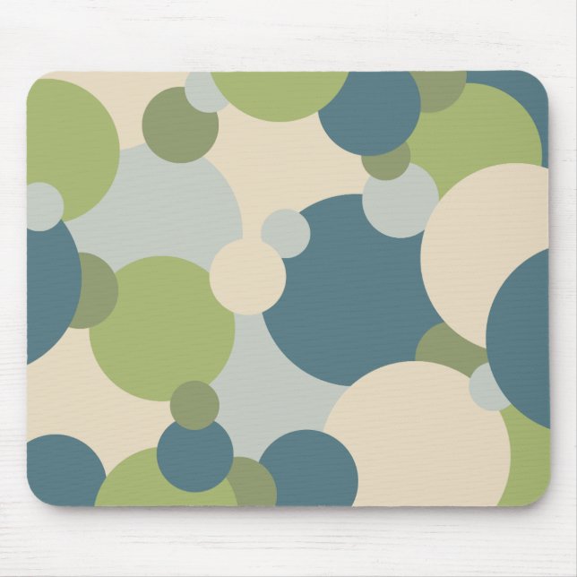 Blåmolekyler för grönt musmatta (Framsidan)