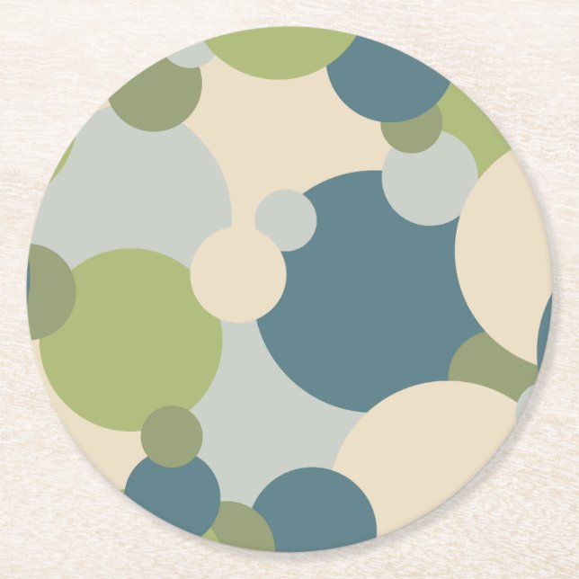 Blåmolekyler, pappra underlägg grönt (Framsidan)