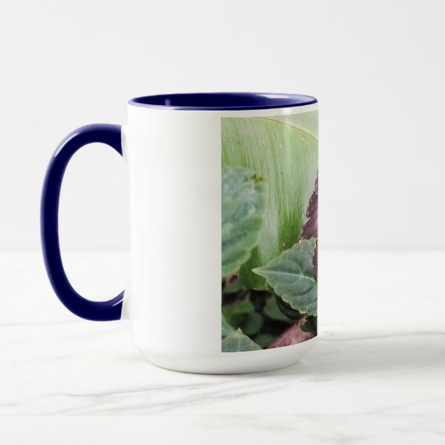Blåmorfobutterfly Mugg (Vänster)