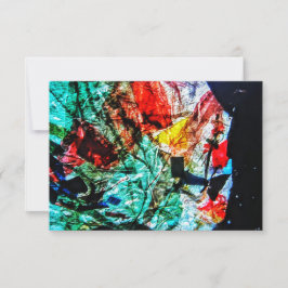 Blåmörkrets abstrakt, inbjudan,Abstrakt blå Inbjudningar