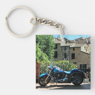 Blåmotorcykel i Frankrike från antiken Valbonne