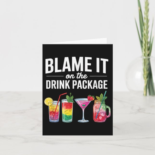 Blampa den på rinnande Fa från Drink Paket Kort (Framsida)