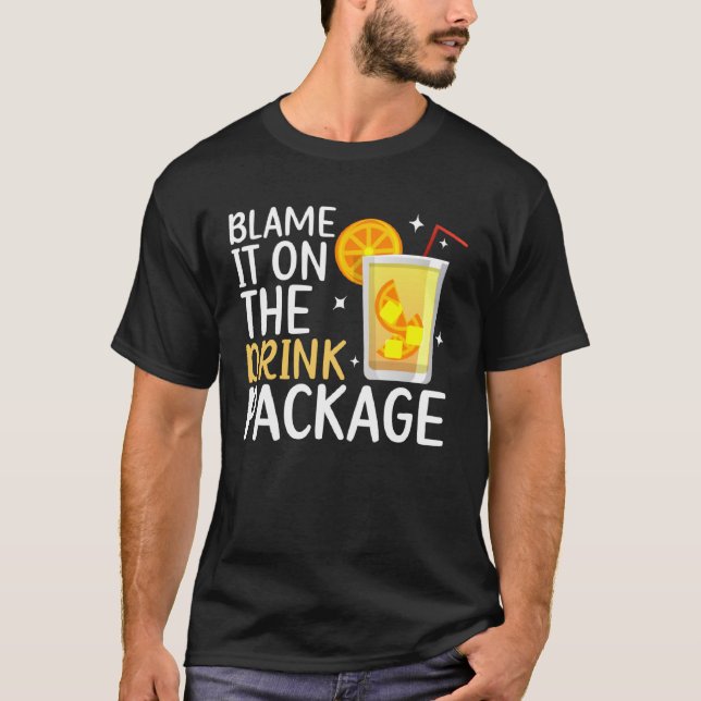 Blampa den på rinnande katakkatyrskiftet i Drink P T Shirt (Framsida)