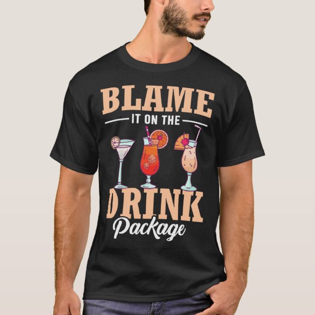 Blampa den på rinnande katakkatyrskiftet i Drink P T Shirt (Framsida)