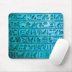Blåmusdyna i antika egyptiska Hieroglyphs Musmatta