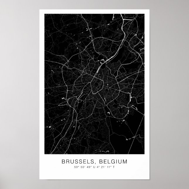 Blåmusslor poster minimalistiska skandinaviska (Framsidan)