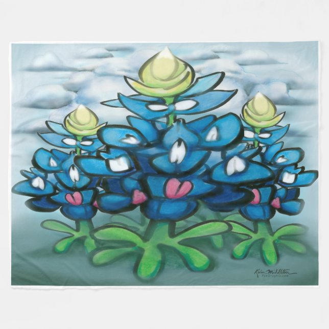Blånät Fleece Blanket (Framsidan (Horisontell))