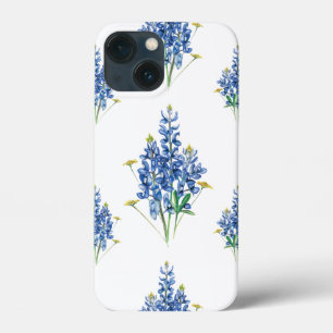 Blånät och Wildblommor Mönster