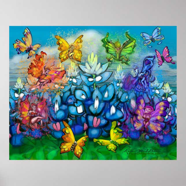 Blånät Pixies Party Poster (Framsidan)