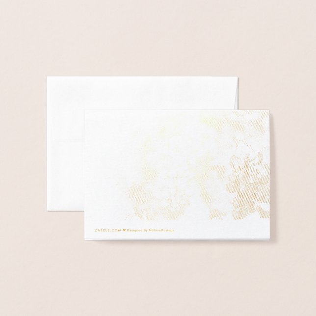 Blånät Tackkort Folierat Kort (Baksida med kuvert)