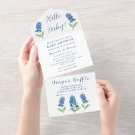 Blånät Texas Baby Shower Gender Neutral