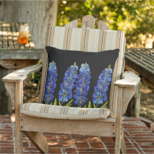 Blånät Texas State Flowers Lupine Watercolor Kudde