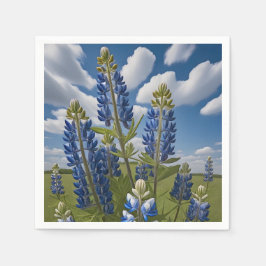 Blånätsblommor Pappra blöjor Pappersservett