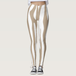 blanc beige leggings