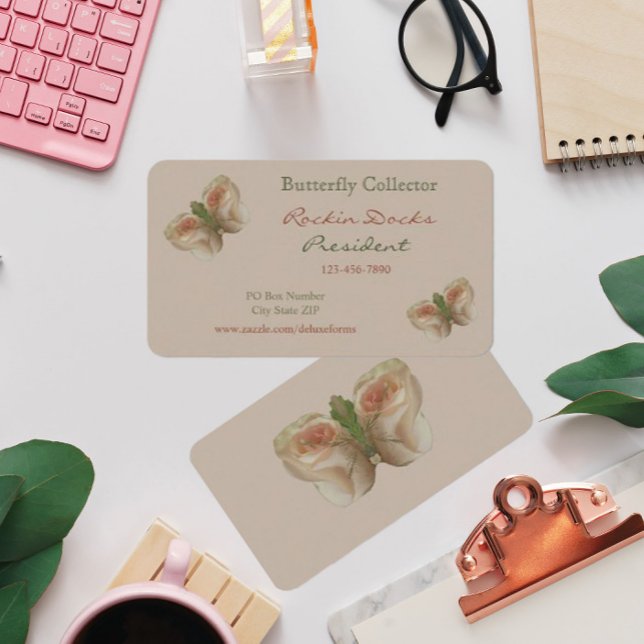 Blanc Vatten Butterfly Visitkort (Skapare uppladdad)