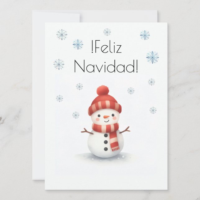 Blanca Navidad  Julkort (Framsida)