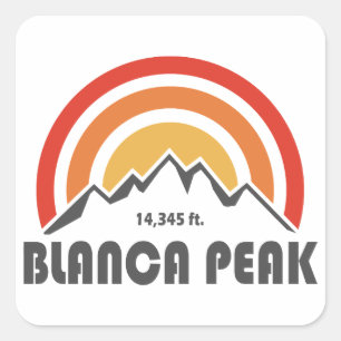 Blanca Peak Fyrkantigt Klistermärke