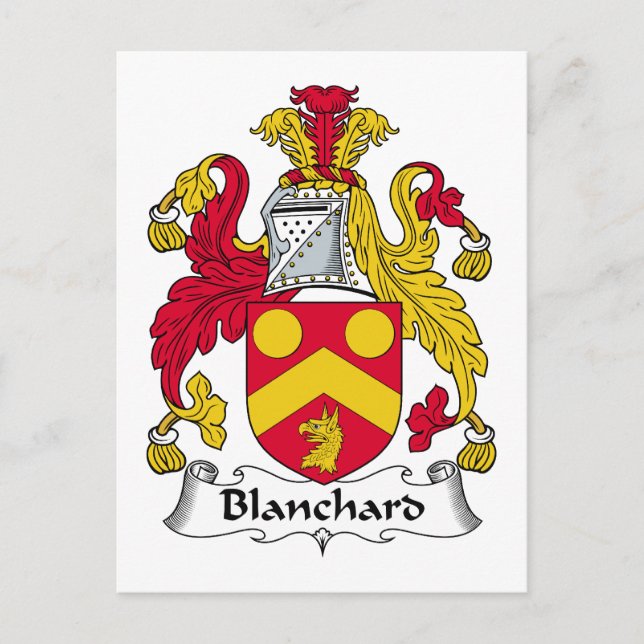Blanchard-familjestöd Vykort (Framsida)