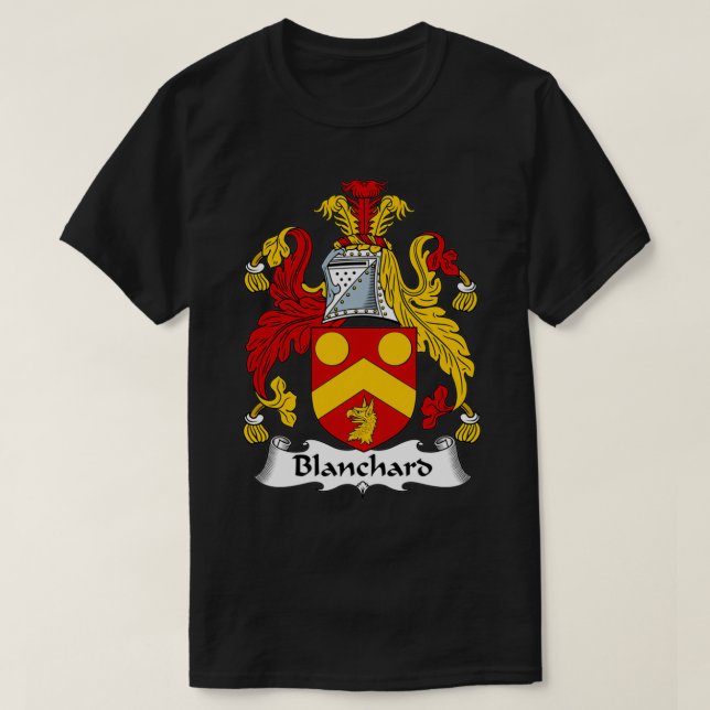Blanchard Jackar om Arm Family Crest T Shirt (Design framsida)