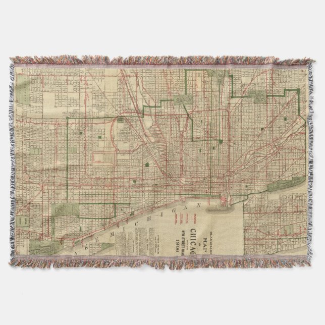 Blanchards karta av Chicago Filt (Framsidan)