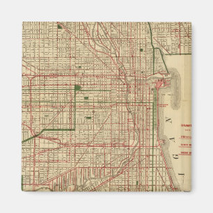 Blanchard's karta of Chicago Magnet