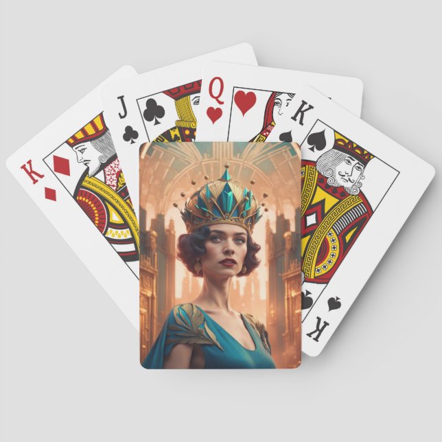 Blanche Blue-version Casinokort (Baksidan)