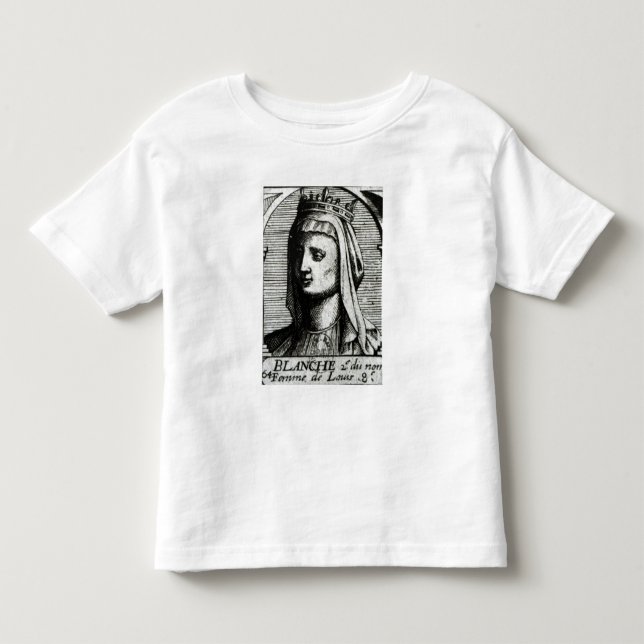 Blanche de Castille Göra till drottning av T-shirt (Framsida)