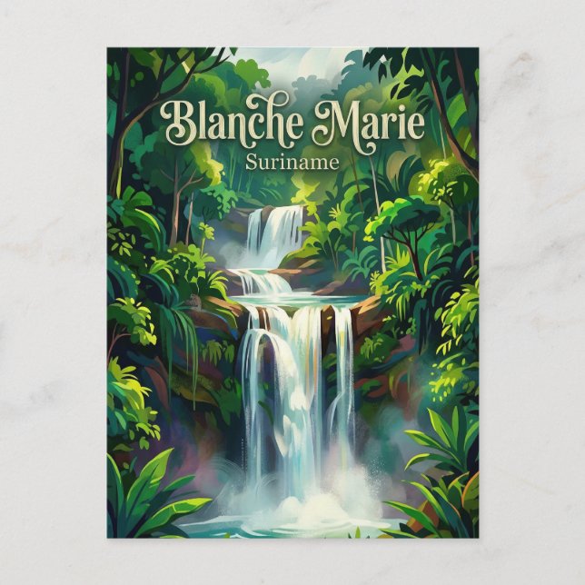 Blanche Mariefallen Surinam Vykort (Framsida)