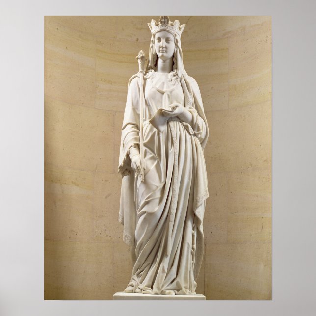 Blanche of Castile (1188-1252) Queen of Frankrike, Poster (Framsidan)