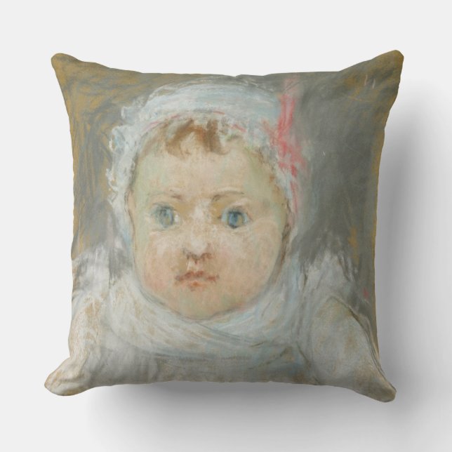 Blanche Pontillon som Baby, 1872 (pastel på papper Kudde (Framsida)