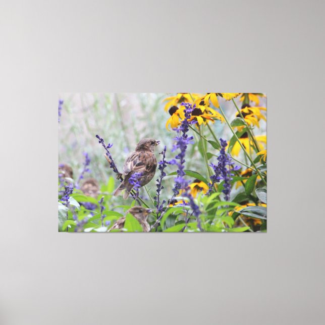 Bland blommorna canvastryck (Framsida)