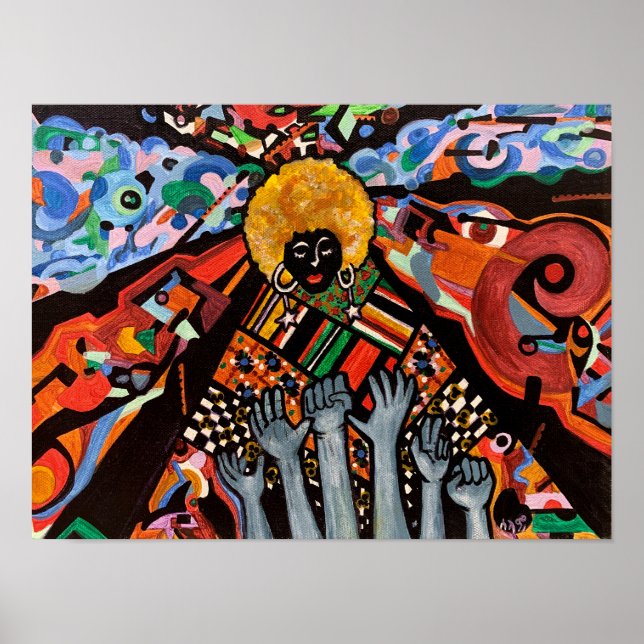 "Bland Chaos, jag Stiga upp" Poster (Framsidan)