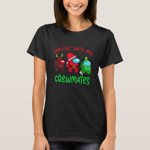 Bland Chillin’ med mina Crewmates med US Julafton T Shirt