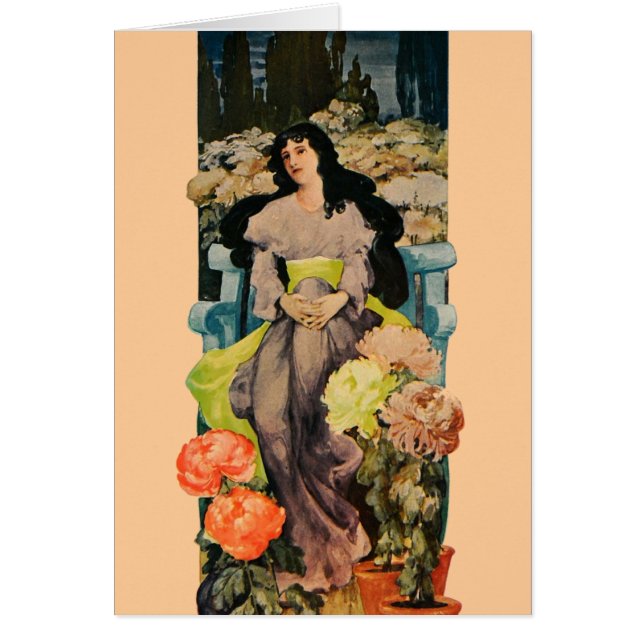 Bland Chrysanthemums Hälsningskort (Framsidan)