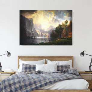 Bland Sierran Nevada av Albert Bierstadt Canvastryck