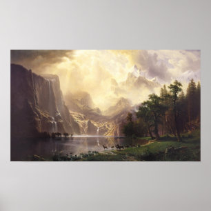 Bland Sierran Nevada berg Poster