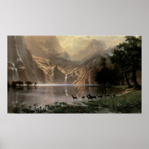 Bland Sierran Nevada-bergen Poster