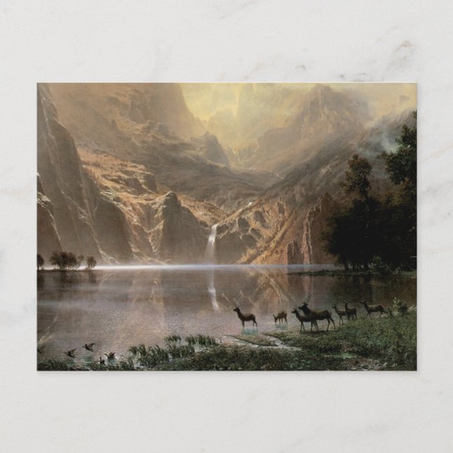 Bland Sierran Nevada-bergen Vykort (Framsida)