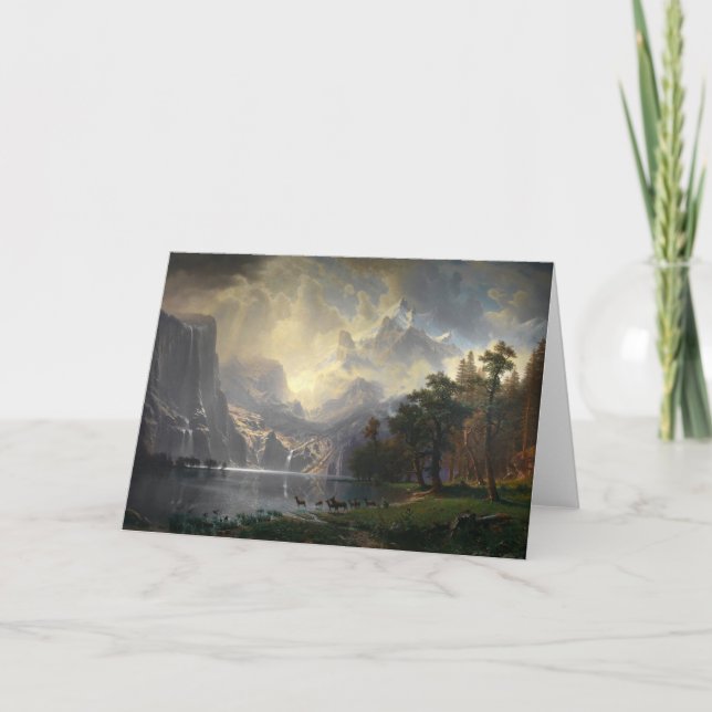 Bland Sierran Nevada, CA | Albert Bierstadt Kort (Framsida)