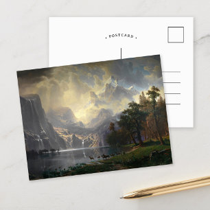 Bland Sierran Nevada, CA Albert Bierstadt Vykort