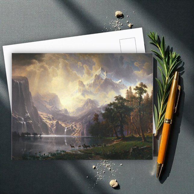 Bland Sierran Nevada, Kalifornien, Bierstadt Art Vykort (Skapare uppladdad)